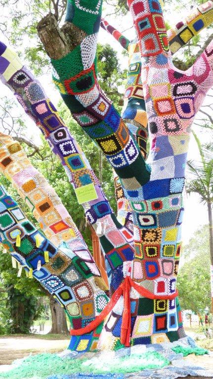 yarnbomb tree hillcrest aids centre