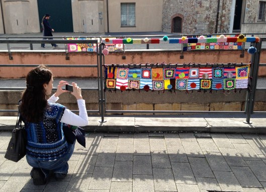 Crochet top from back