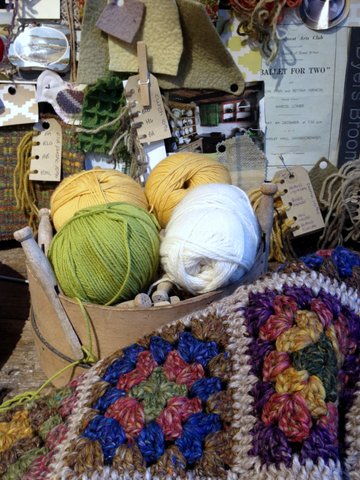 Granny Squares at Wool House craft room