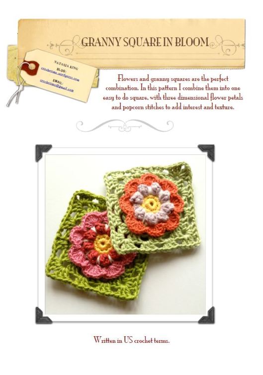 granny square in bloom