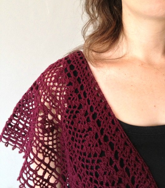 Japanese crochet v-neck top