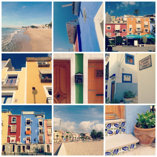 Spain vacation collage