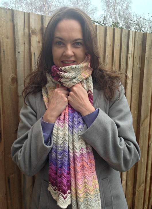 sunset shades chevron scarf