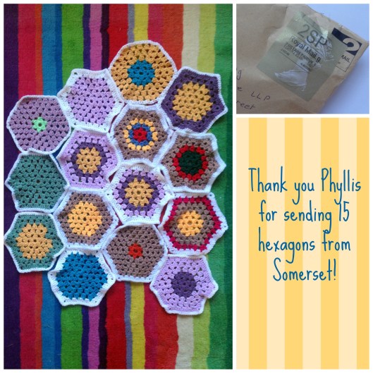 Phyllis hexagon collage