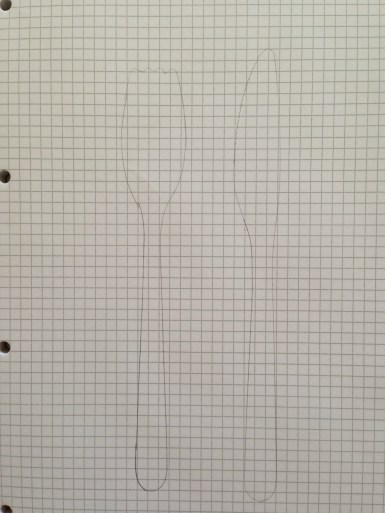 knife and fork outline