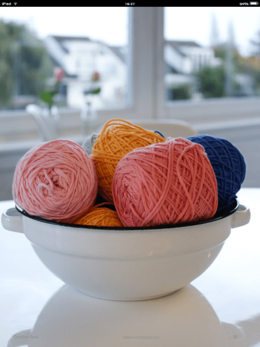 Basket of yarn in crochet pretty ibook