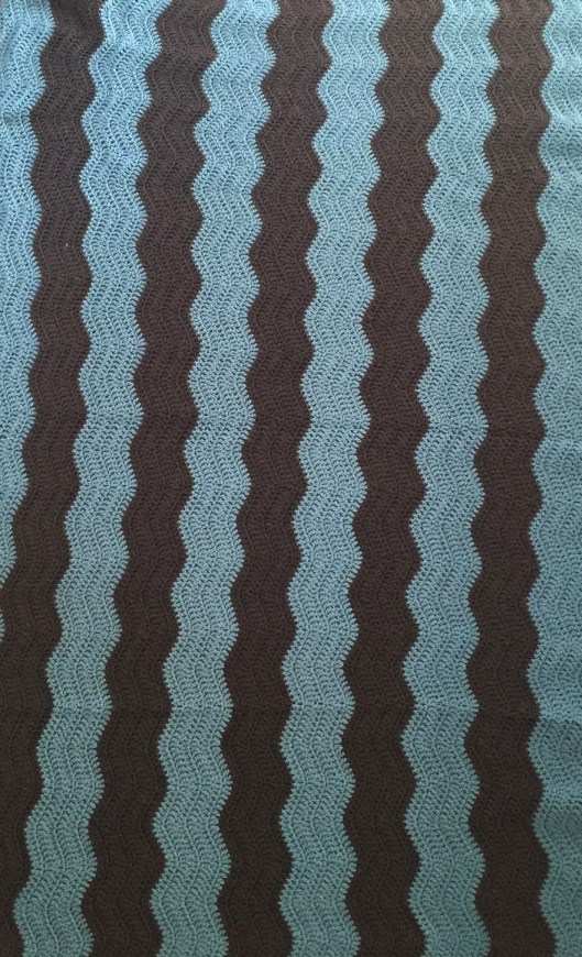 ripple crochet blanket